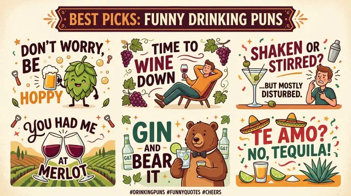 Best Picks Funny Drinking Puns