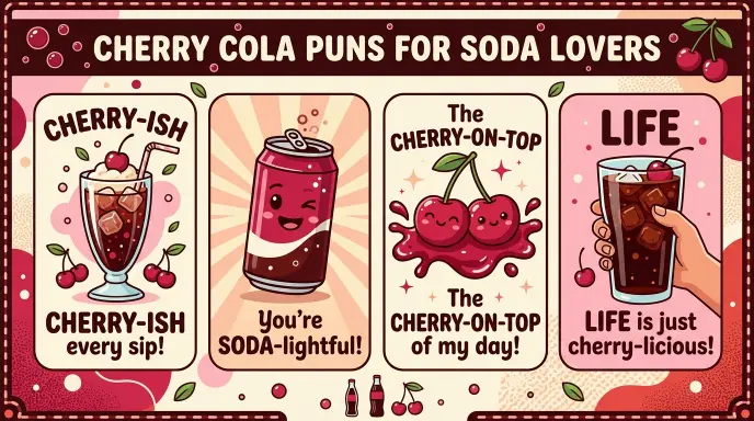 Cherry Cola Puns for Soda Lovers