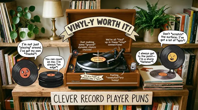 Clever Record Player Puns