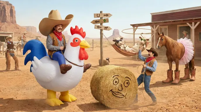 Cowboy Ranch Puns