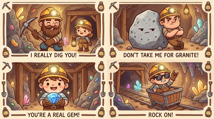 Cute Miner Puns