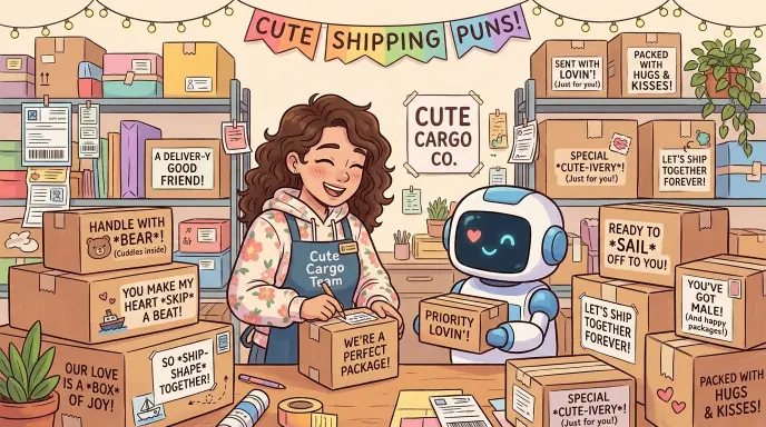 Cute Shipping Puns