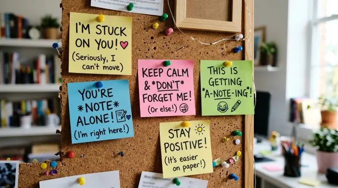Funny Post It Note Puns