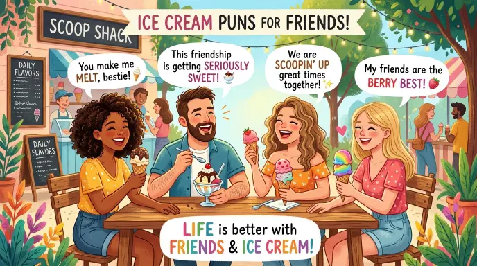 Ice Cream Puns for Friends