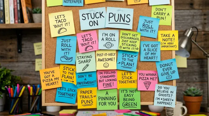 Post It Note Puns