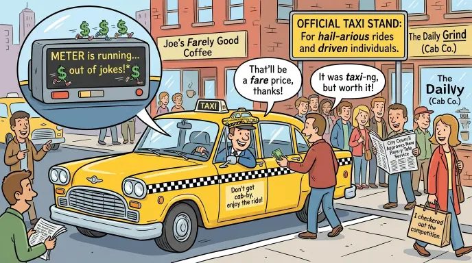 Taxi Puns
