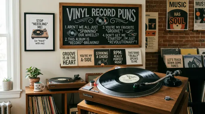 Vinyl Record Puns