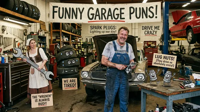 Funny Garage Puns