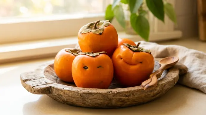 Persimmon Puns for Food Photos