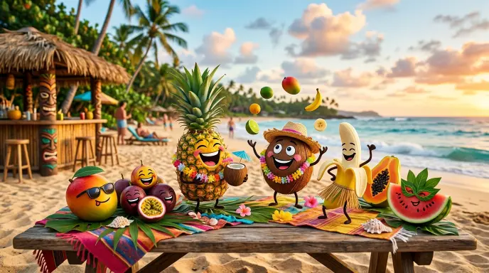 Tropical Fruit Puns