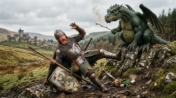 Medieval Dragon Slayer Puns