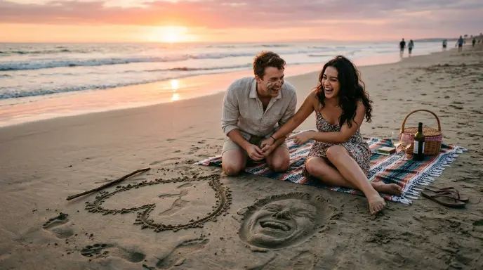 Romantic Sand Puns